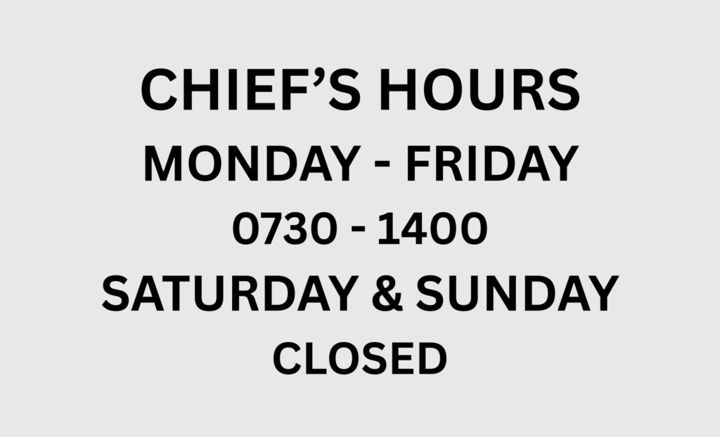 chief's corner bakery randolph hours